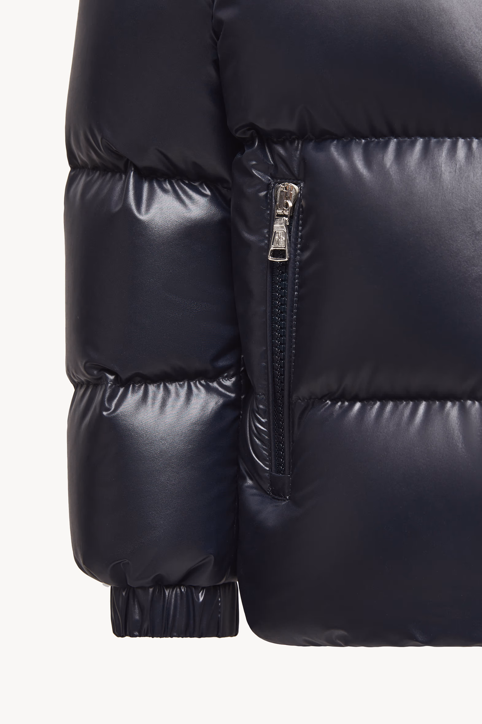 Yule Hooded Down Jacket Boy Night Blue Moncler 7